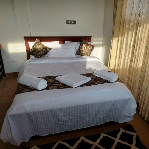 Guest bedroom at The Green Stay