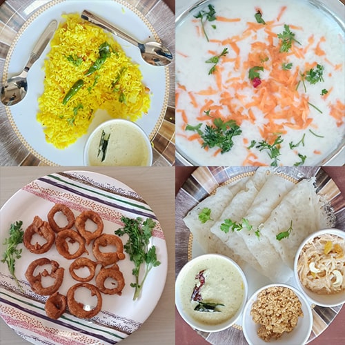 A spread from the house kitchen